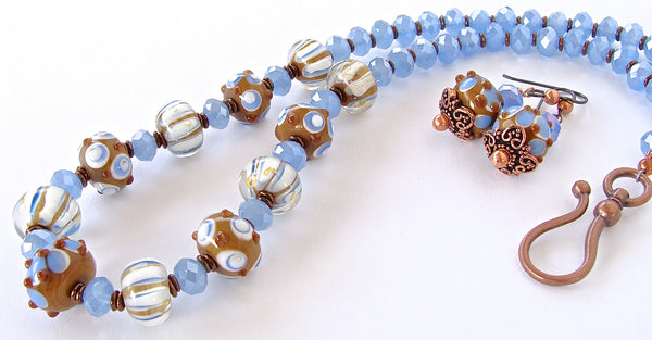 Dulce: Blue and White Necklace