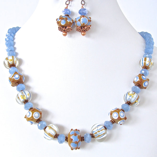 Dulce: Blue and White Necklace