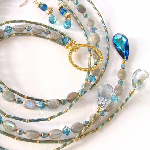 Moonshine: Labradorite Crystal Necklace