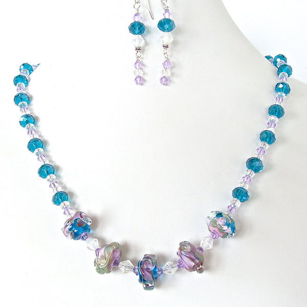 Persuasion: Blue Crystal Necklace Set