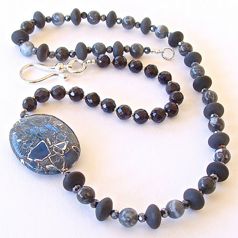 Slate: Blue Stone Necklace