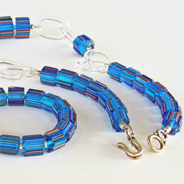 Capri Blue Glass Necklace