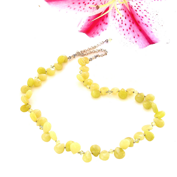 Chartreuse Necklace with Lemon Jasper