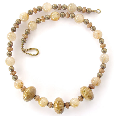 Golden Stone Necklace