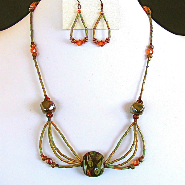 Handmade Lampwork Bead Necklace