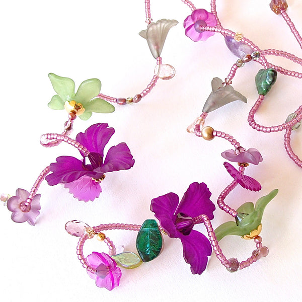 January birth flower necklace