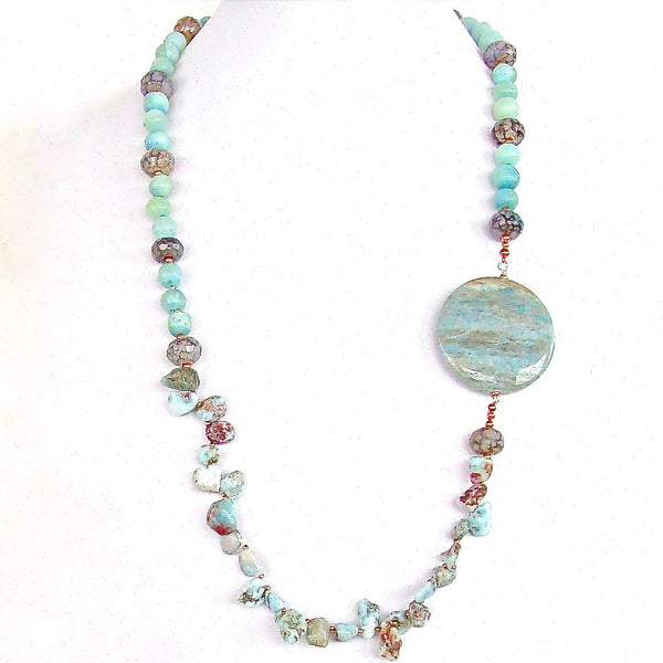 Larimar Beads Necklace