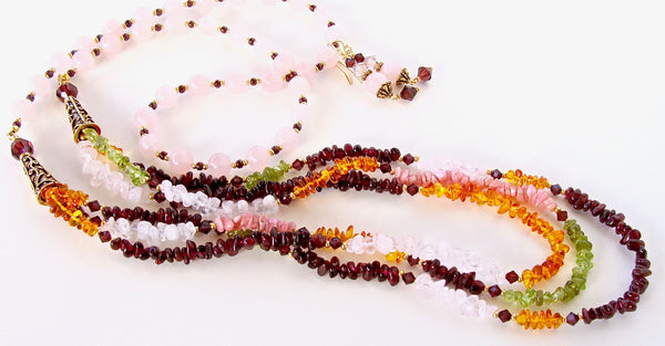 Multi Colored Gemstone Necklace