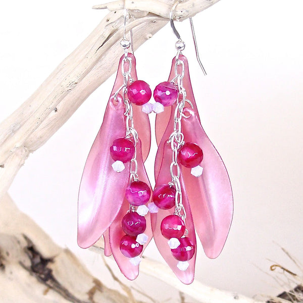 Pink Petal Earrings