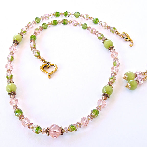 Sweet Pea: Pink and Green Jewelry