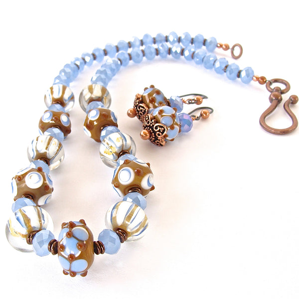 Dulce: Blue and White Necklace