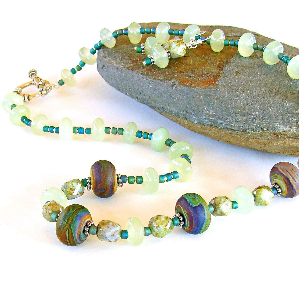 Seagreen Beaded Necklace