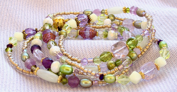 Pastel: Wrap Bracelet with Gemstones