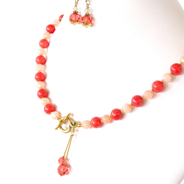 bright pink necklace