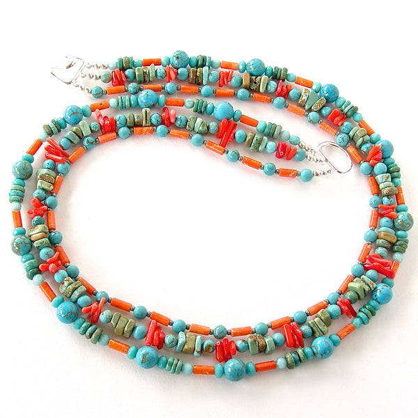 coral and turquoise jewelry