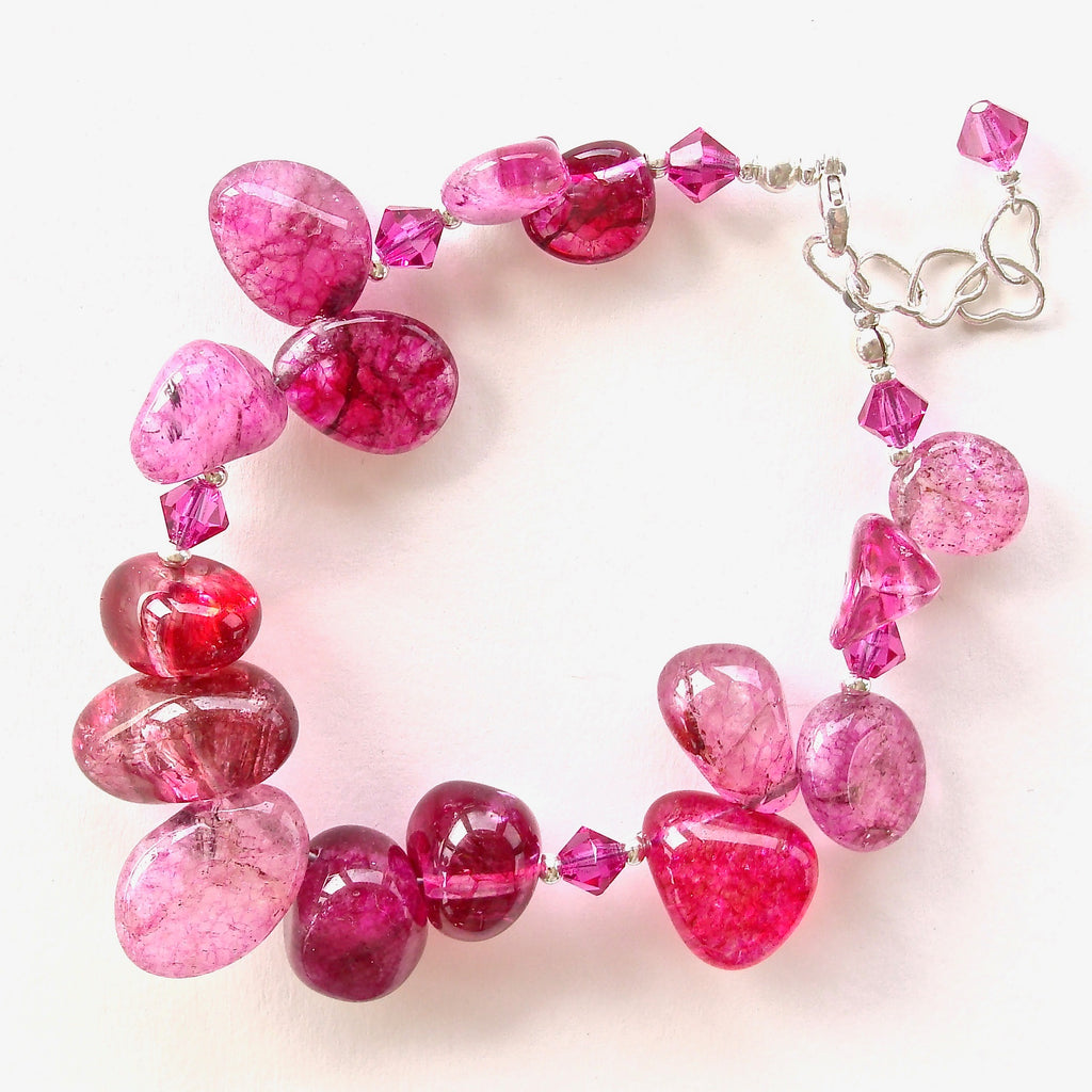 pink stone bracelet
