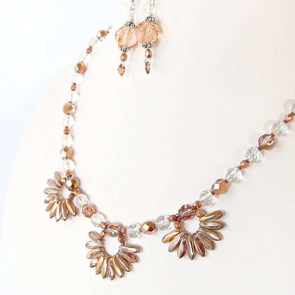 rose gold lotus necklace